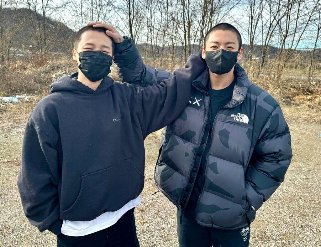 Jimin e Jungkook iniciaram o serviço militar em dezembro de 2023. (Foto: Reprodução redes sociais)