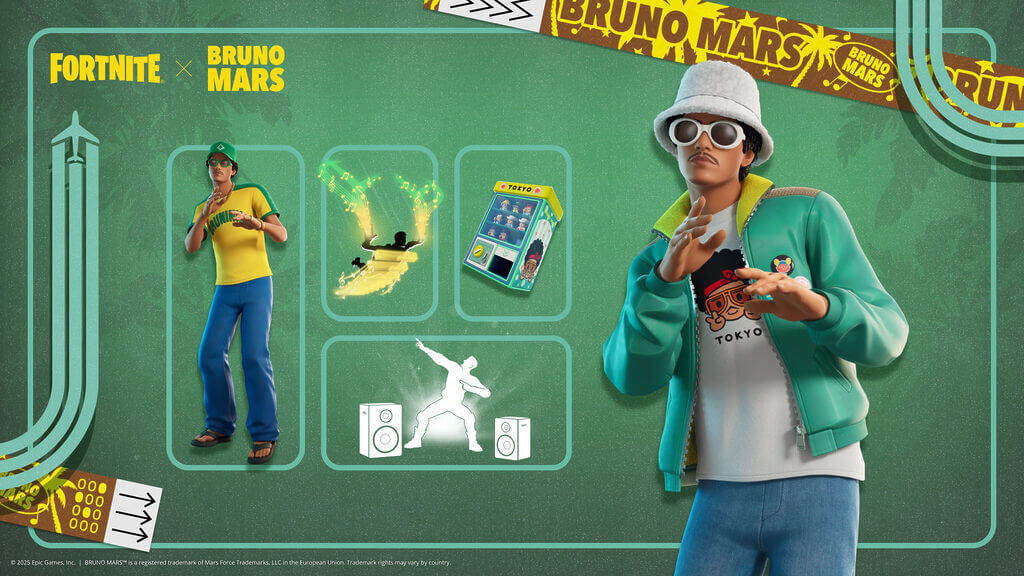 Skin “Bonde do Brunão” é um tributo direto ao Brasil (Foto: Divulgação, Fortnite)