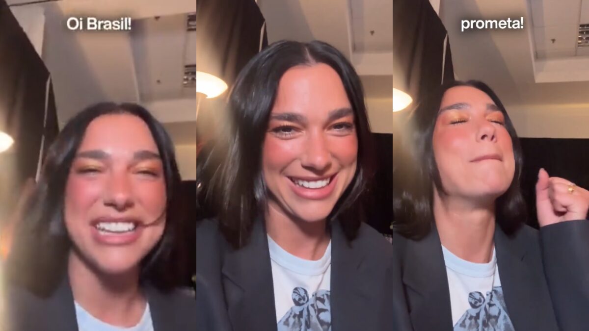 “A vida presta”: Dua Lipa aparece falando em português; ASSISTA