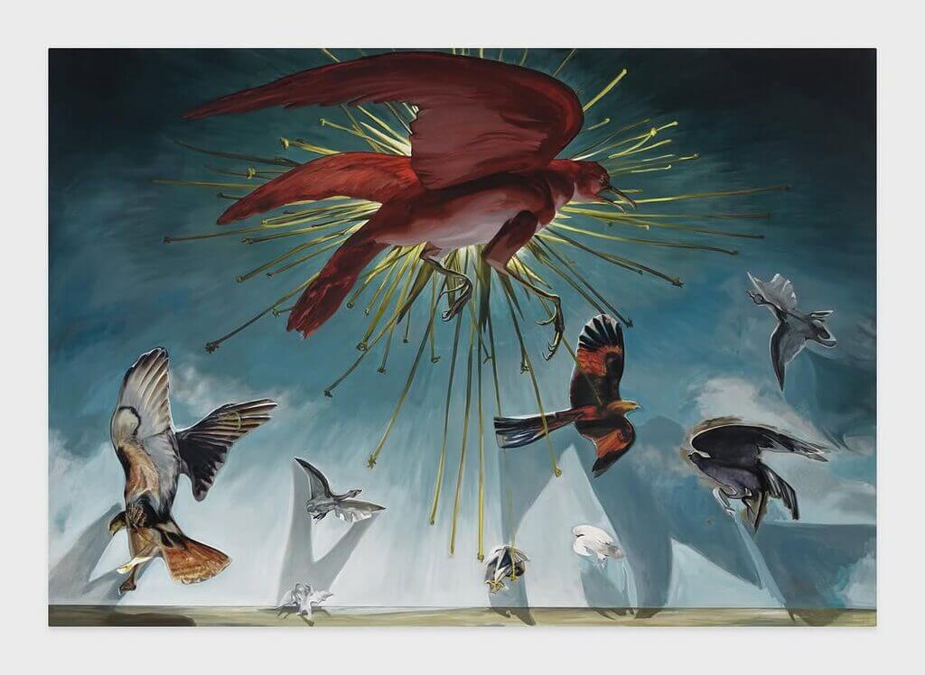 obra de emma webster com pássaros diversos