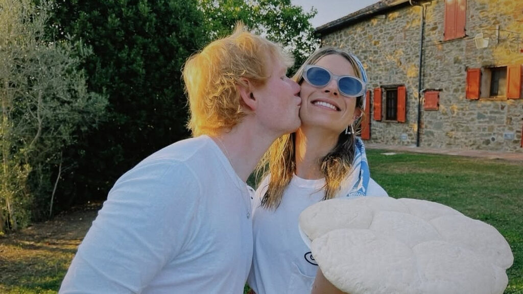 foto para ilustrar ed sheeran e mulher