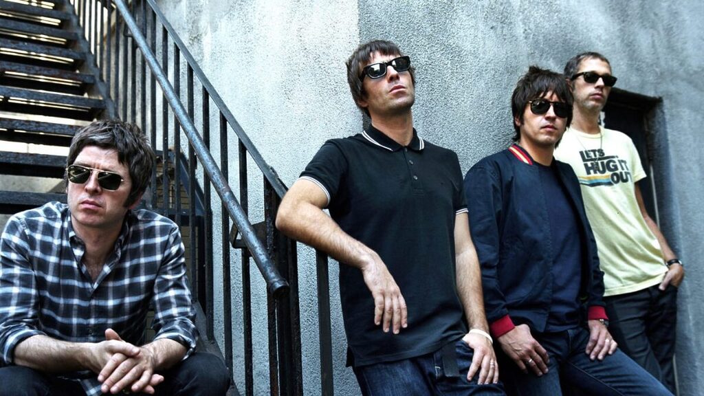 A discografia do Oasis inclui sete álbuns de estúdio, um álbum ao vivo, três coletâneas e um EP (Foto: Divulgação, Oasis)