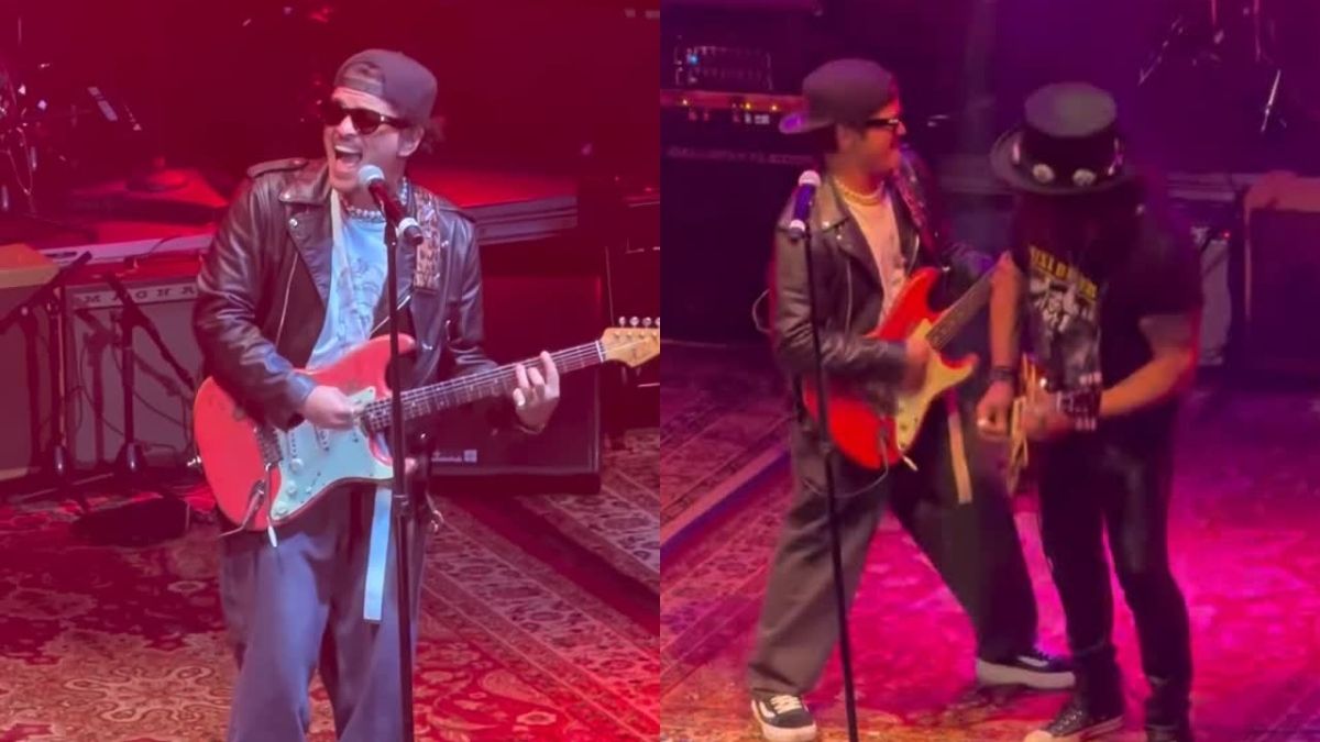 Bruno Mars canta ‘Smells Like Teen Spirit’ do Nirvana ao lado do Slash; assista