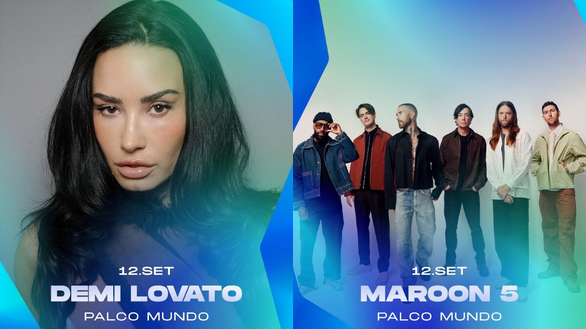Demi Lovato e Maroon 5 são anunciados como atrações do Rock in Rio 2026
