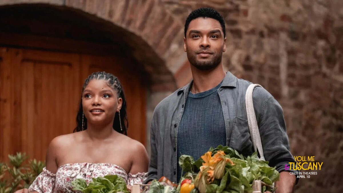 Halle Bailey e Regé-Jean Page estrelam o apaixonante “Eu e você na Toscana”
