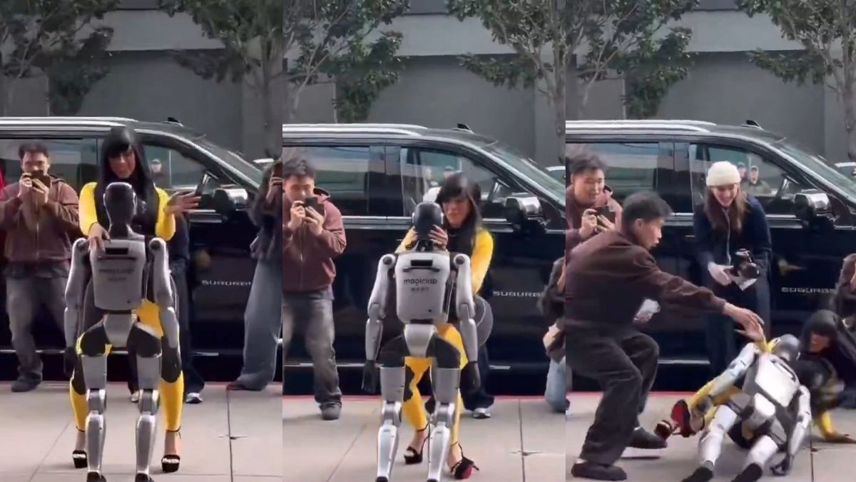 Cardi B cai em frente a hotel ao tentar dançar com robô; veja o vídeo