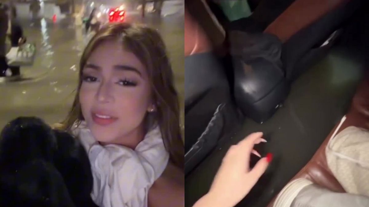 Melody abandona carro após enfrentar alagamento no RJ; veja o vídeo